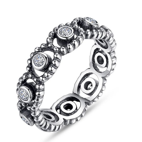 New 925 silver ring, sterling silver jewelry for woman, size 6-9 - Picture 1 of 8
